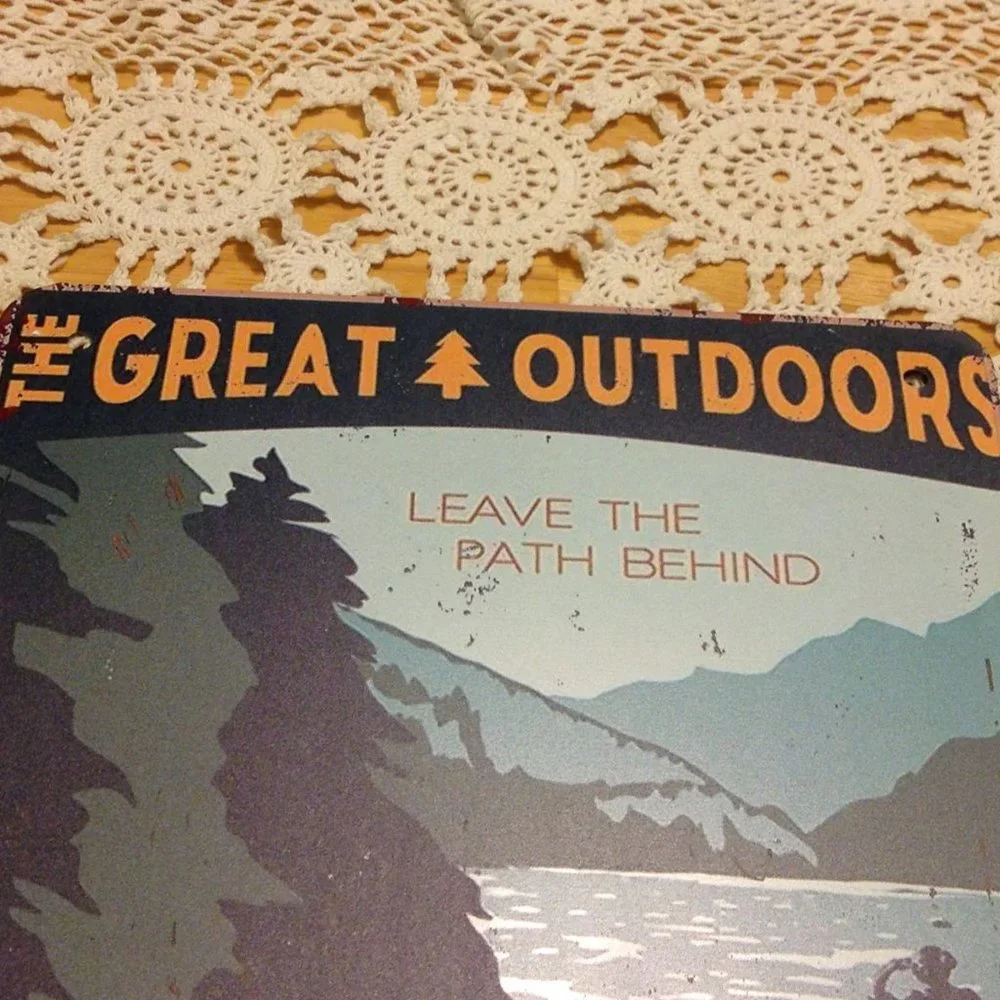 Outdoors / Nature / Kayaking / Boating wall art, thin metal sign, new item